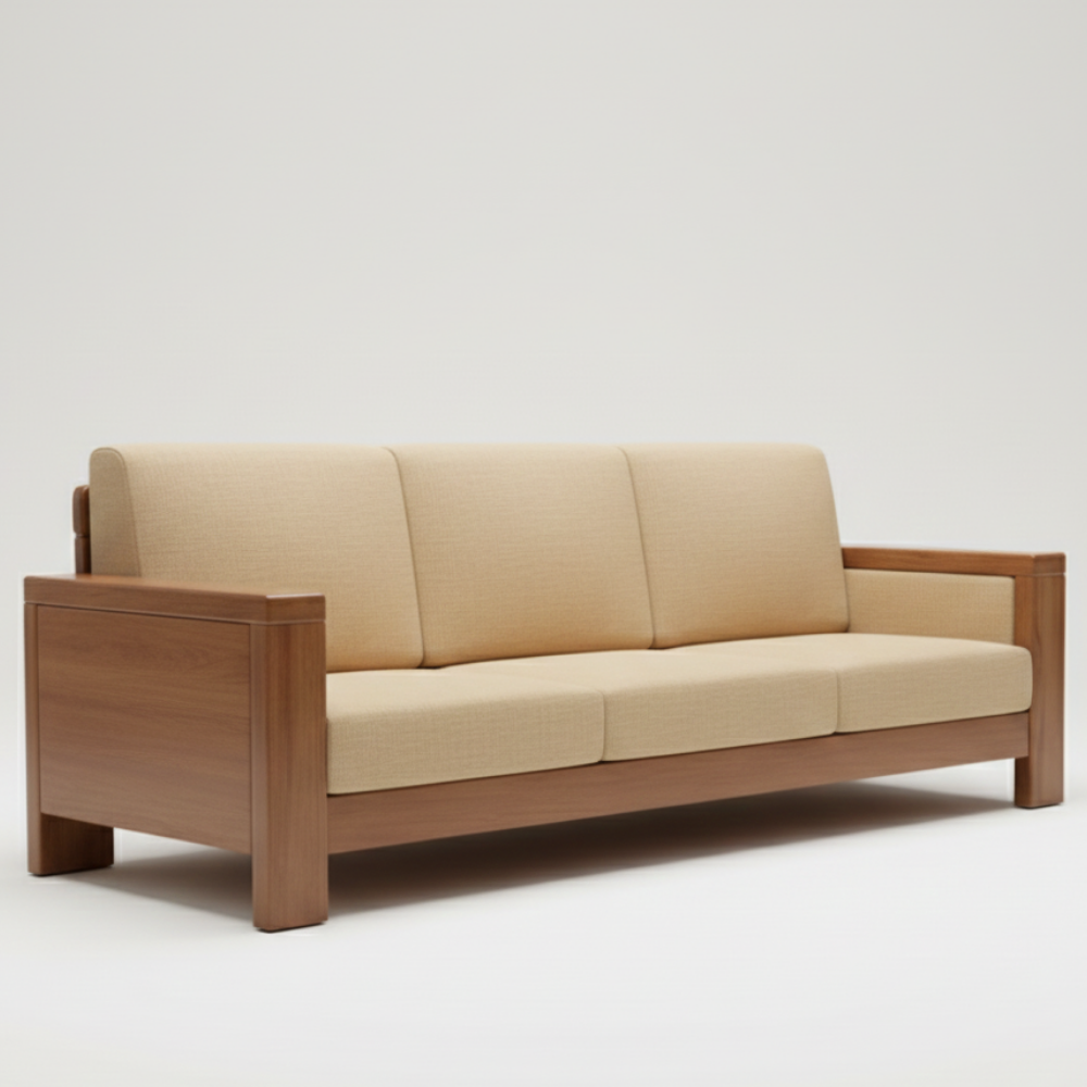 Premium Solid Wood Sofa - Drizz