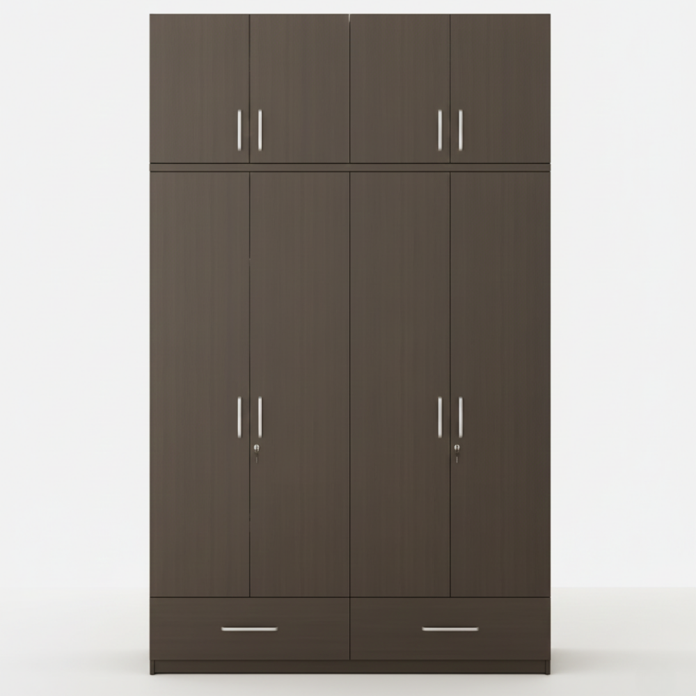 4 Door Wardrobe | 6 ft Wide - Drizz