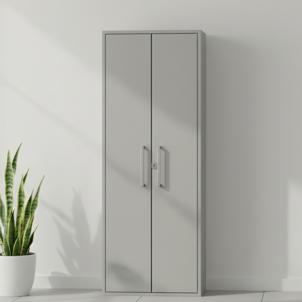 Tall Slim Shoe Cabinet with Lock | 6 ft Height | 18–22 Pair Capacity - Drizz