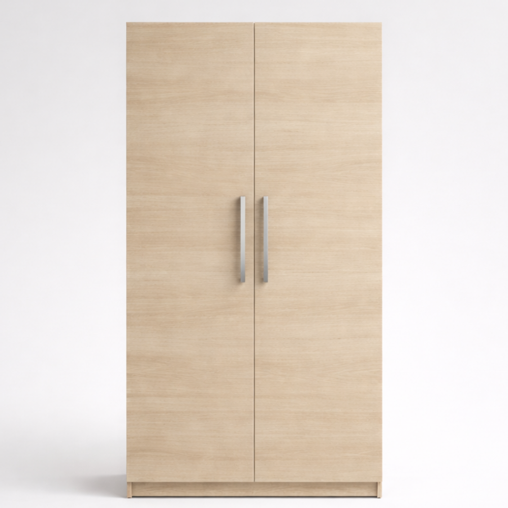 2 Door Wardrobe – Minimal Design | 4 ft Wide - Drizz