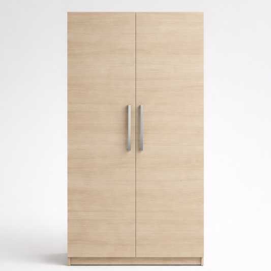 2 Door Wardrobe – Minimal Design | 4 ft Wide - Drizz