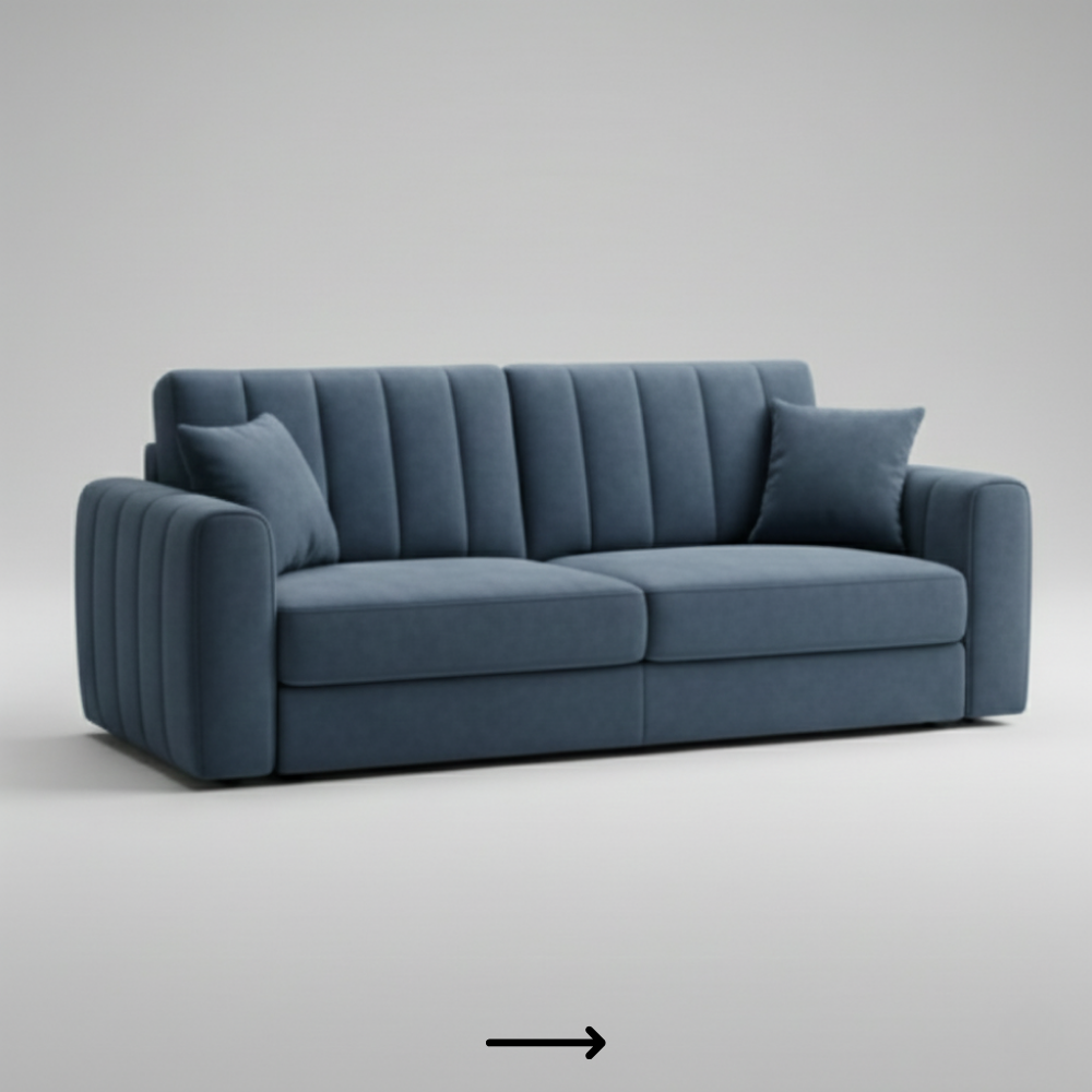 Custom upholstered straight sofa design - Drizz