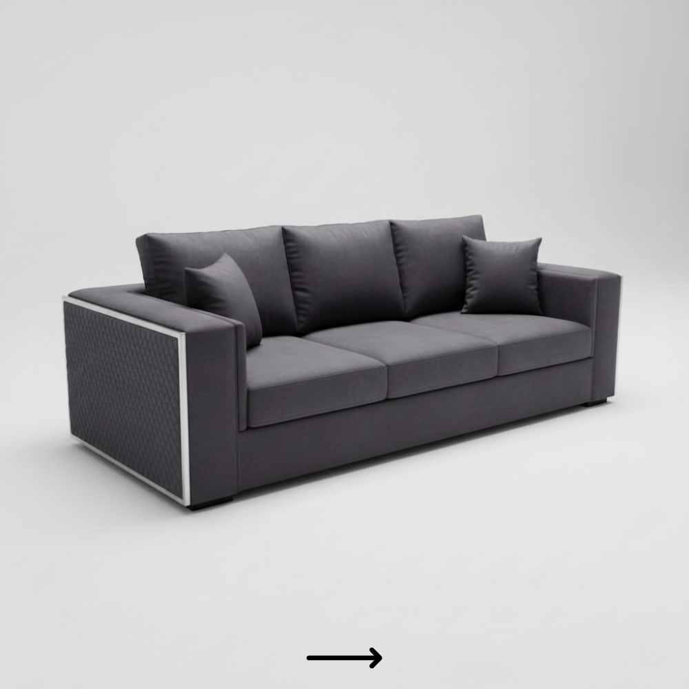 Contemporary straight sofa with clean lines - Drizz