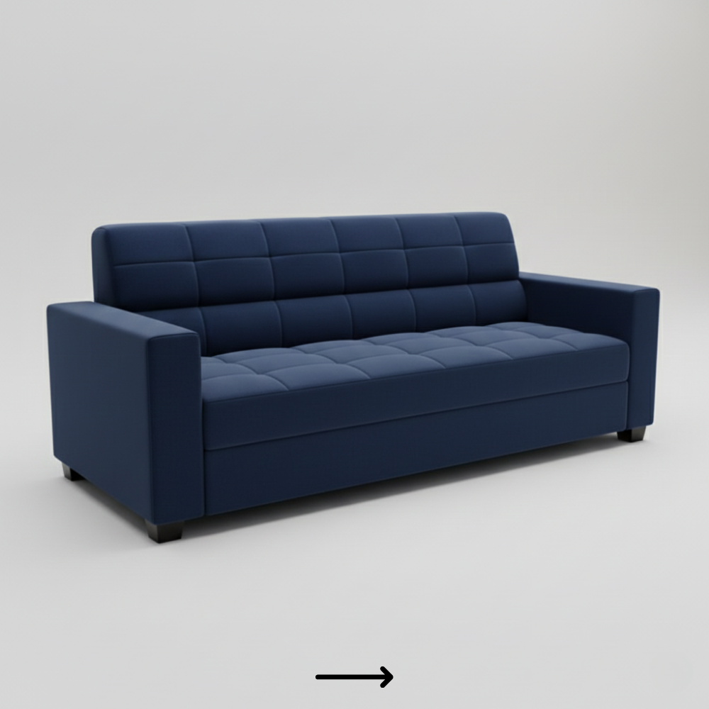 Minimal sofa with cushioned seating - Drizz