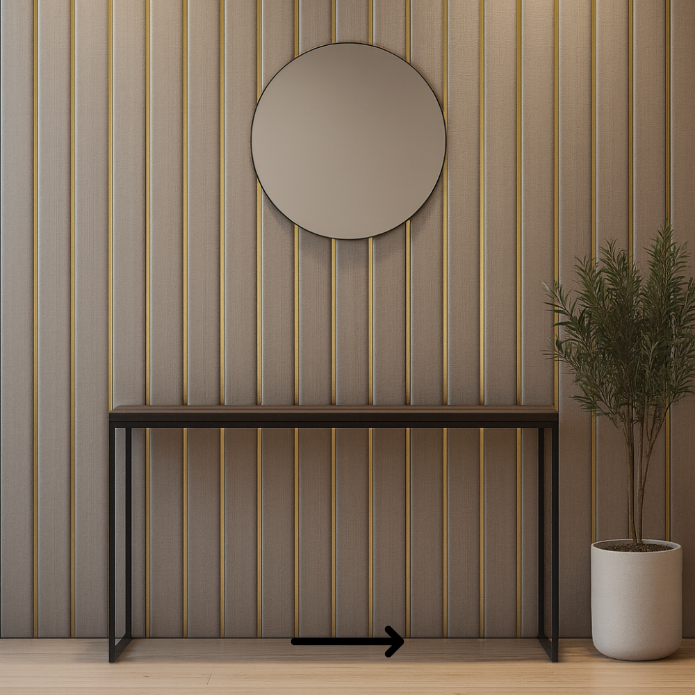 Fluted Living Room Panel Installation - Drizz