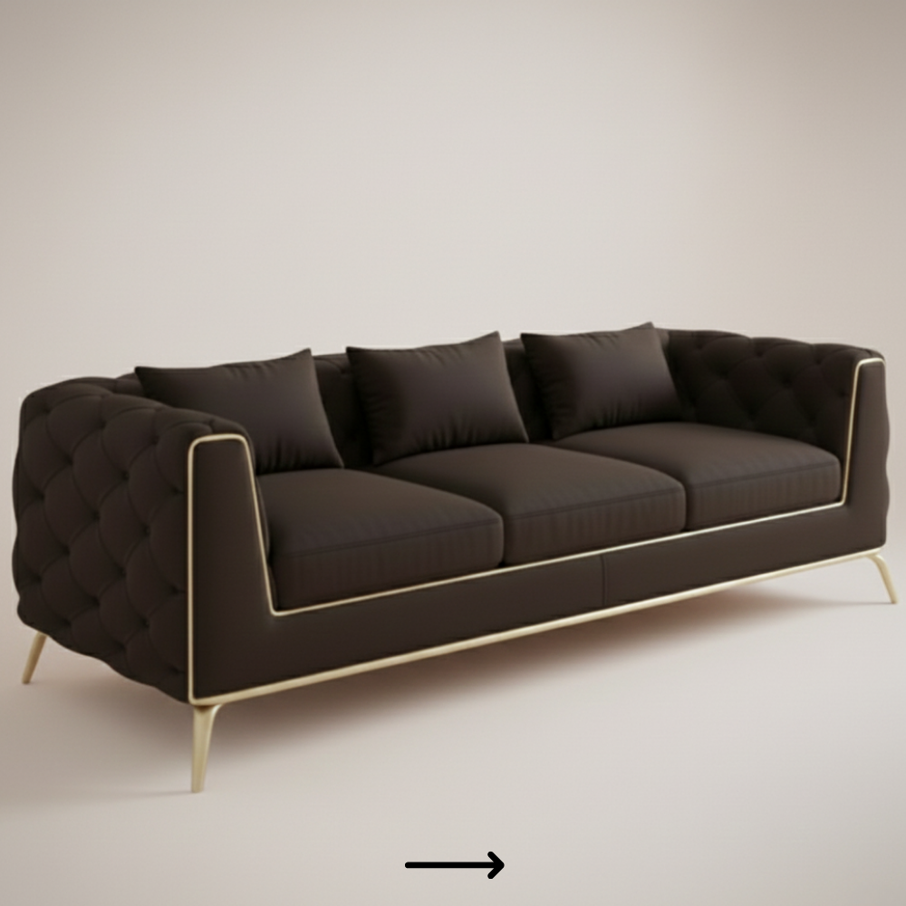 Designer sofa with solid wood frame - Drizz