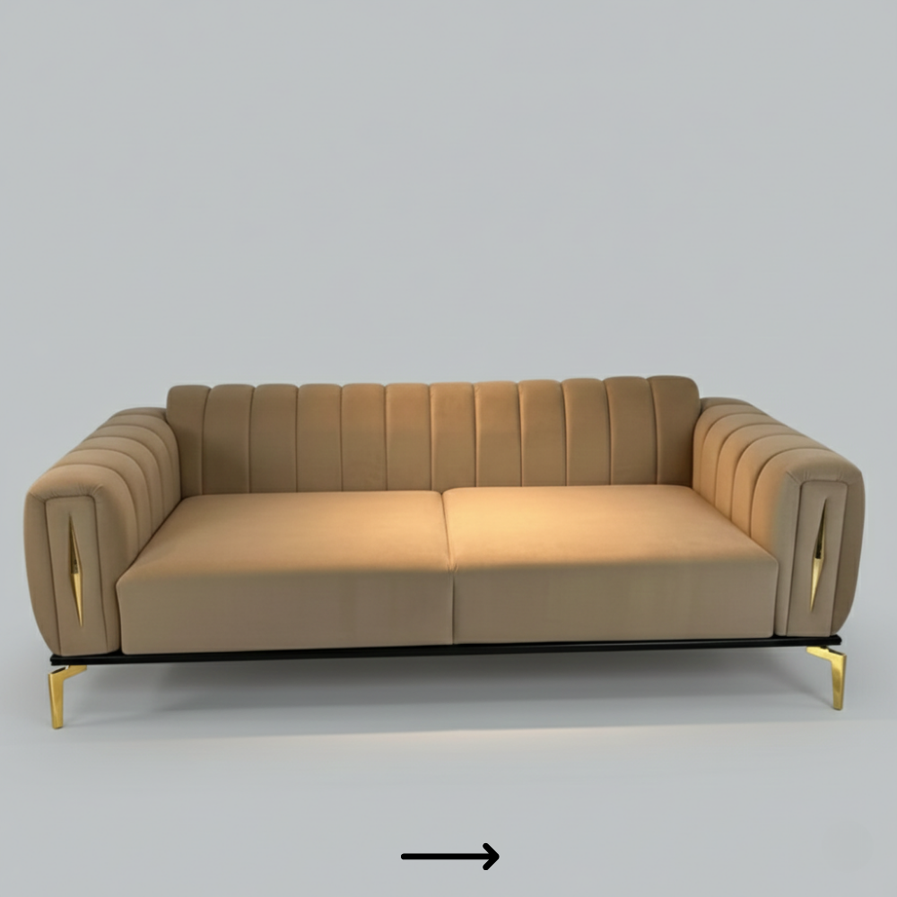 Upholstered sofa with premium finish - Drizz