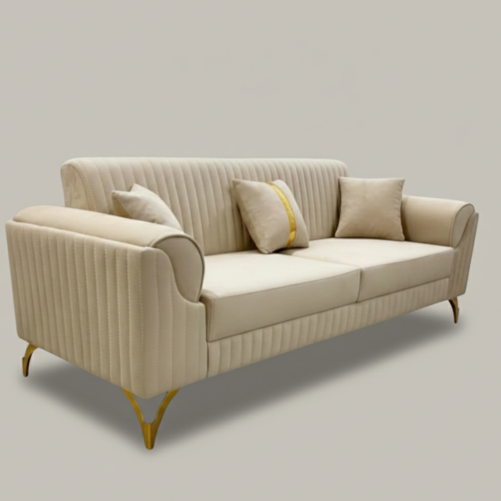 Designer sofa with fabric upholstery - Drizz