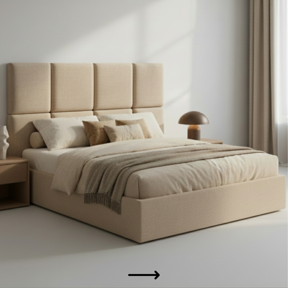 Premium Upholstered Bed - Drizz