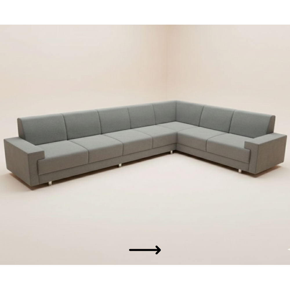 Minimalist L-shape sofa for living room - Drizz