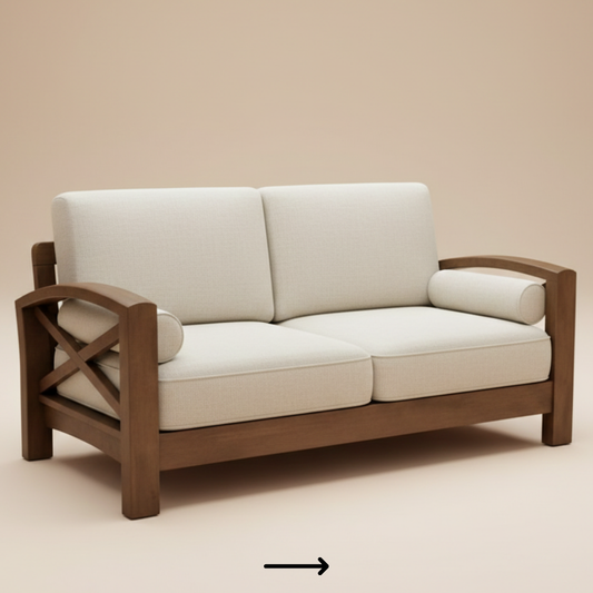 Premium Wooden Frame Sofa – Custom Made - Drizz