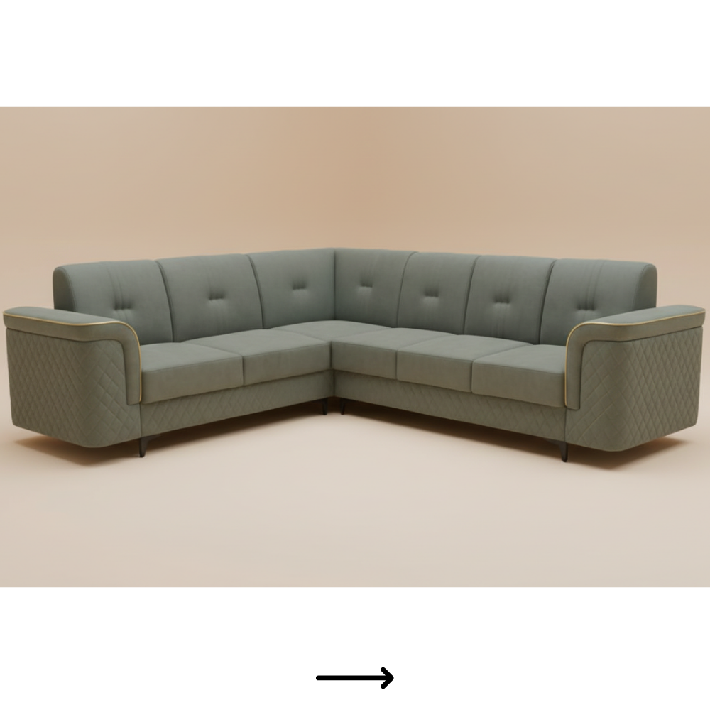 Mid-premium L-shape sofa - Drizz