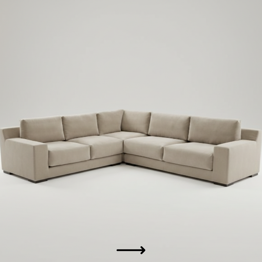 L-shape sofa for living room - Drizz