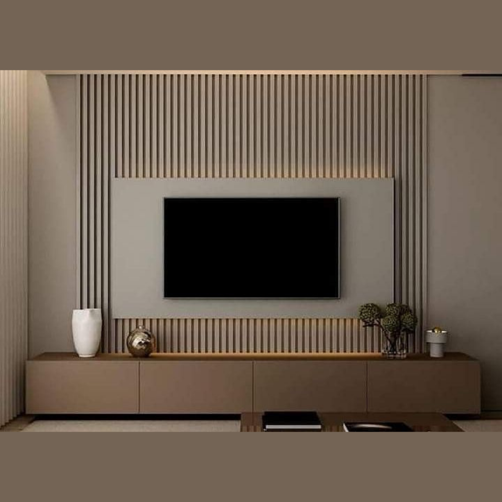 Premium TV Wall Panel with Fluted Design - Drizz