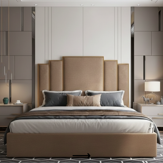 Luxury Fully Upholstered Panel Bed | Extra Plush 3″ Foam | Optional Storage | Single, Queen & King - Drizz