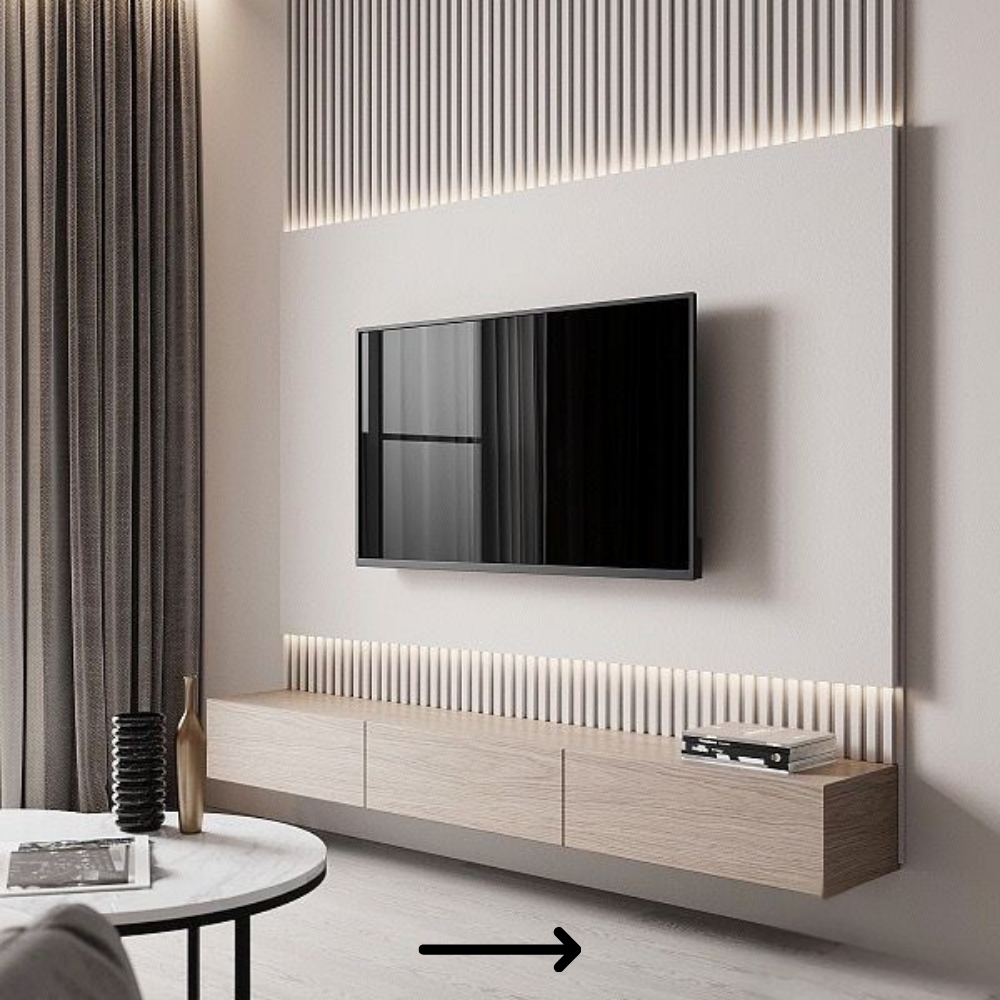 Modern TV Wall Panel - Drizz