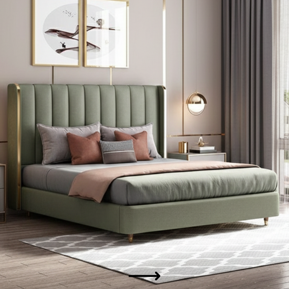 Luxury Fully Upholstered Panel Bed | Extra Plush Foam - Drizz