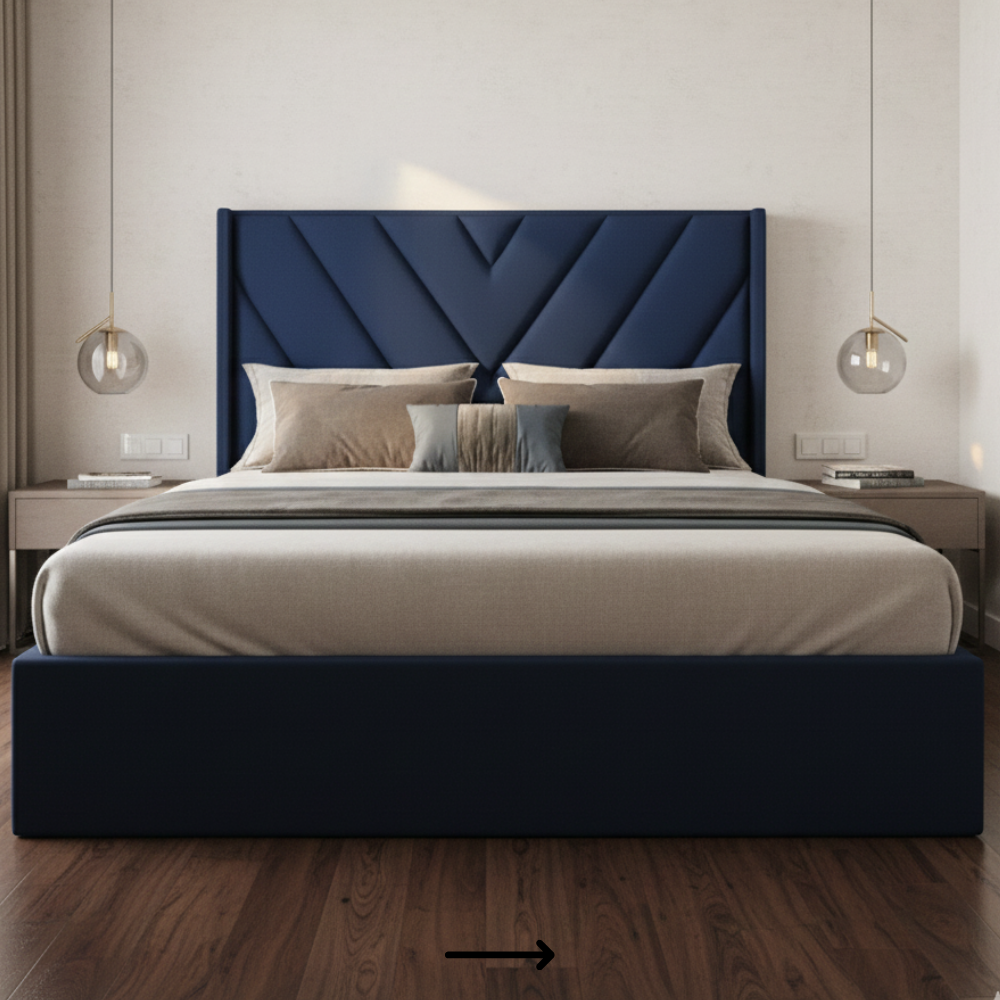 Luxury Fully Upholstered Bed - Drizz
