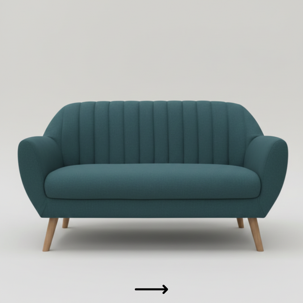 Minimalist fabric sofa - Drizz