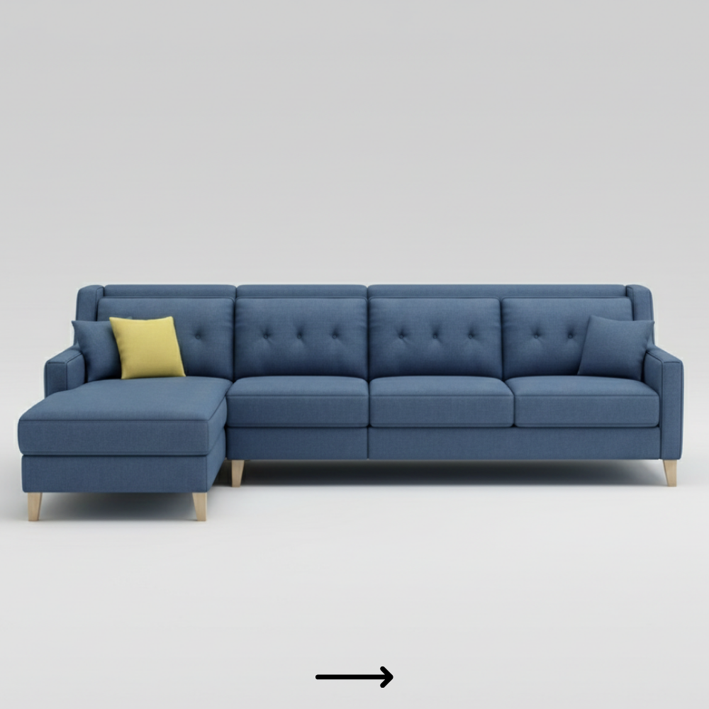 Minimalist L-Shape Sofa