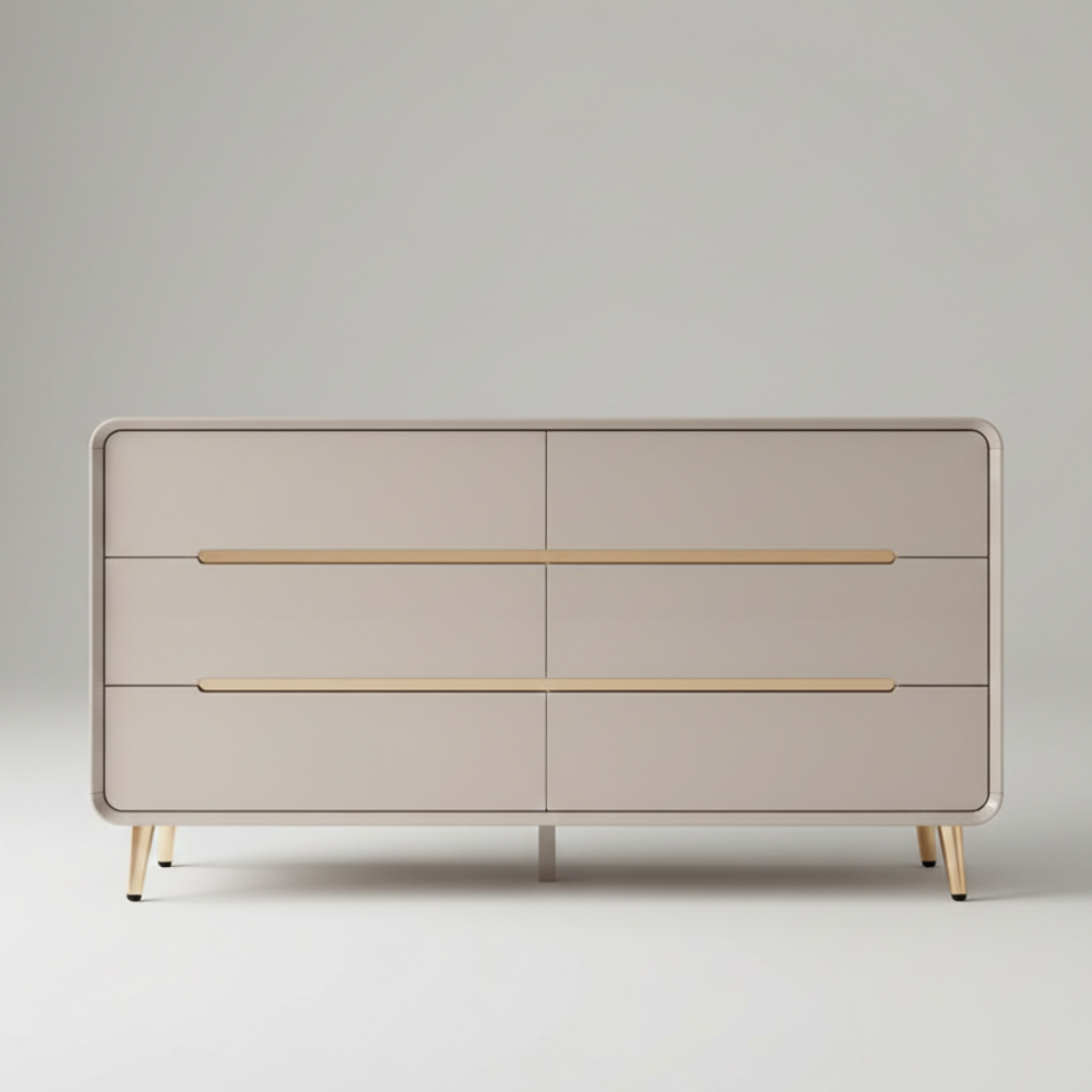 Modern Fluted Chest of Drawers - Drizz