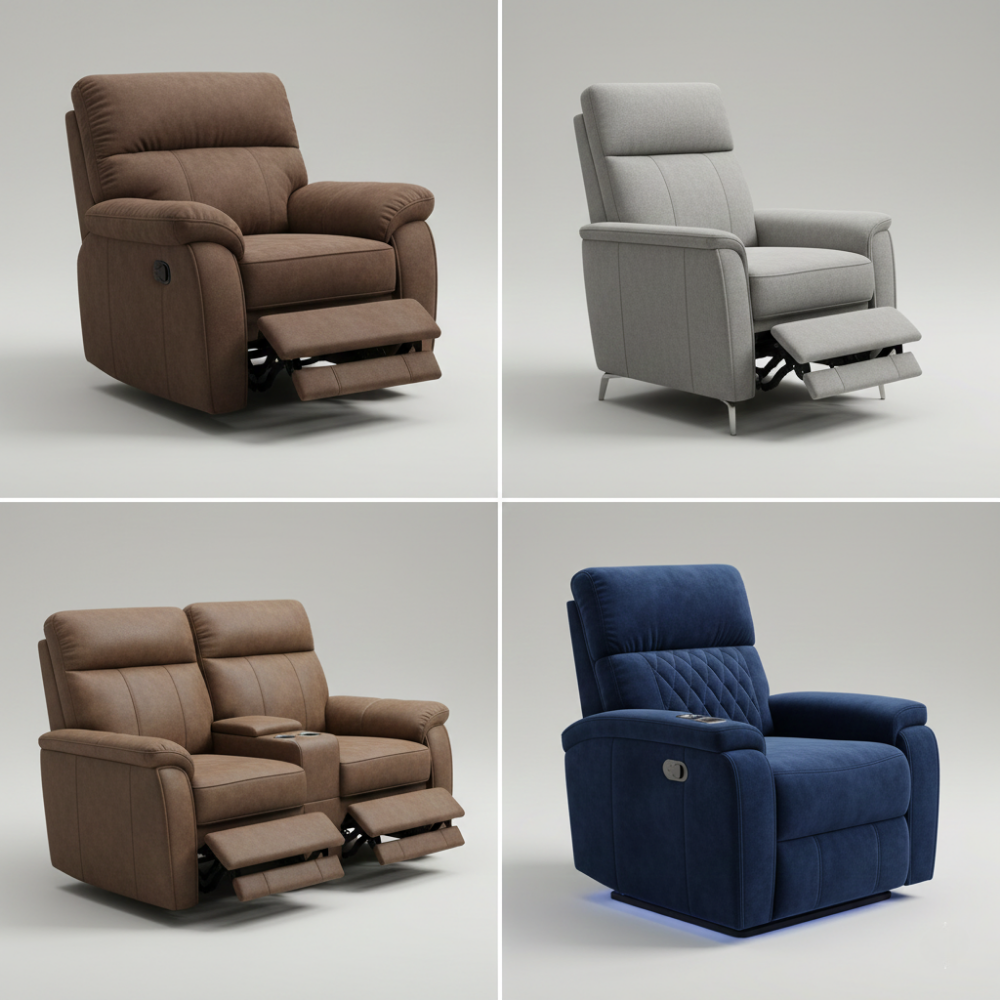Recliner Sofa Re-Upholstery Service (Fabric & Foam Replacement) - Drizz