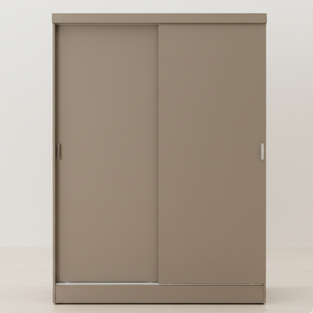 2 Door Sliding Wardrobe | 6 ft Wide | Minimal Modern Design - Drizz