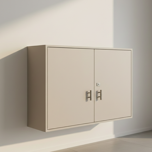 Wall Mounted Floating Shoe Cabinet | 4 ft Wide | Minimal Matte Finish | 8–10 Pair Capacity - Drizz