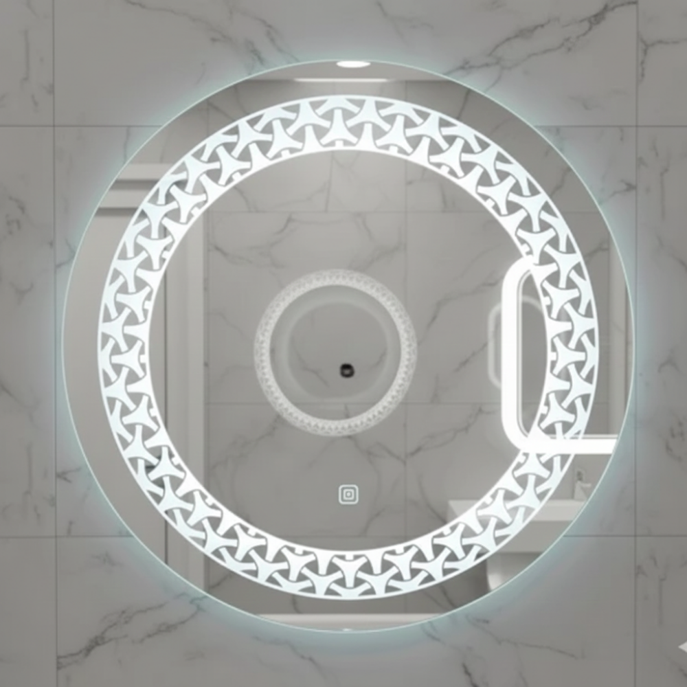Designer Round LED Mirror with Illumination - Drizz