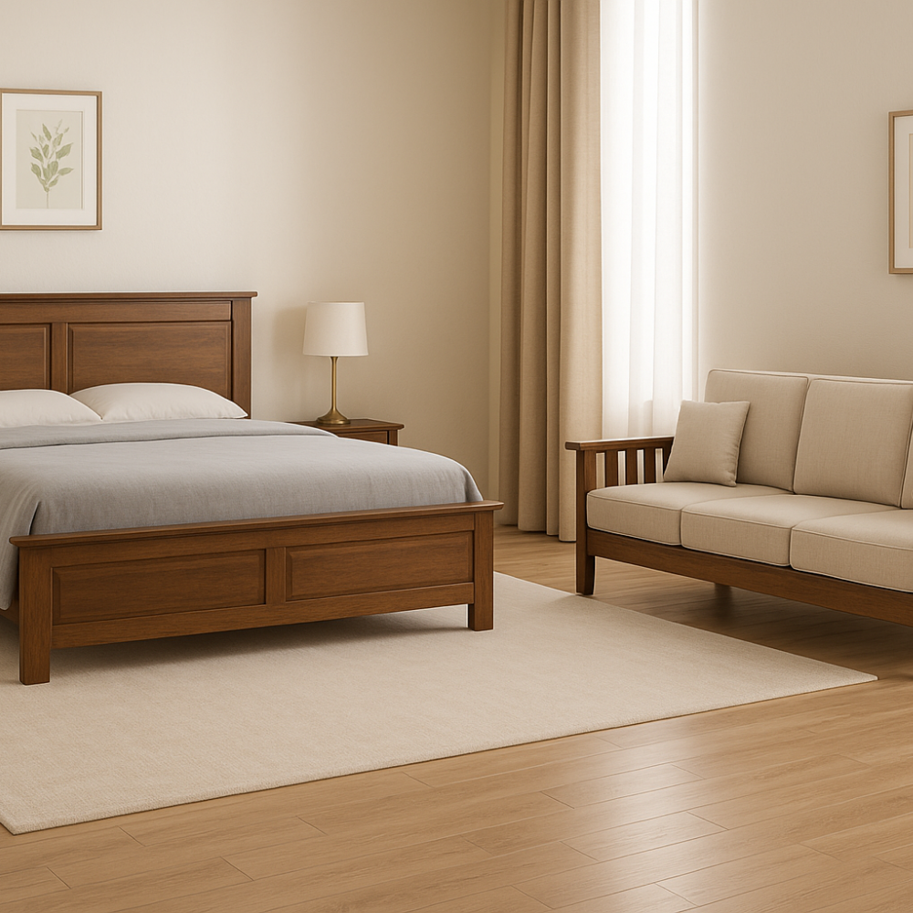 Sofa & Bed Wood Polishing Service - Drizz