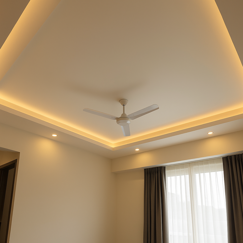 Modern False Ceiling Installation - Drizz